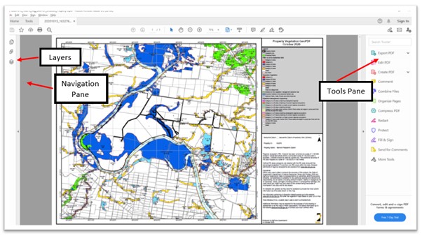 Image: GeoPDF layout